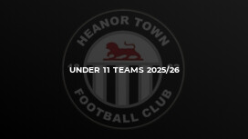 Under 11 Teams 2025/26
