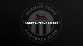 Under 14 Teams 2025/26