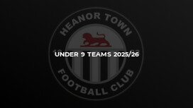 Under 9 Teams 2025/26