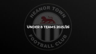 Under 8 Teams 2025/26
