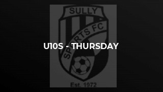 U10s - Thursday
