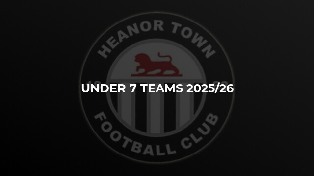 Under 7 Teams 2025/26