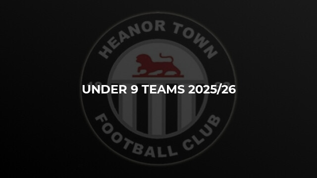 Under 9 Teams 2025/26