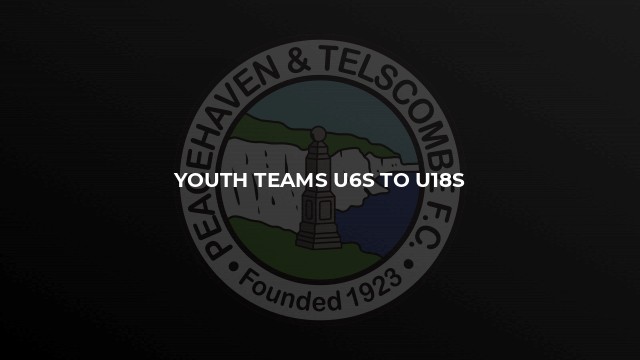 Youth teams u6s to u18s