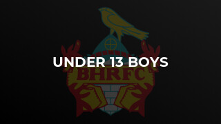 Under 13 Boys