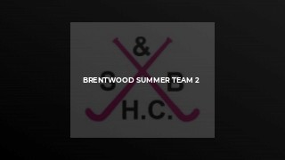Brentwood Summer Team 2