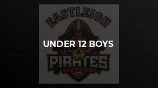 Under 12 Boys