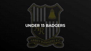 Under 15 Badgers