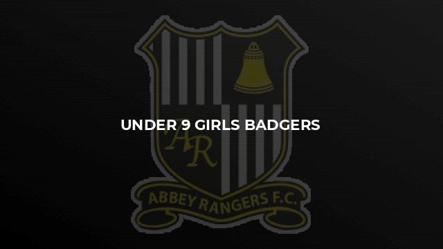 Under 9 Girls Badgers