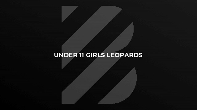 Under 11 Girls Leopards