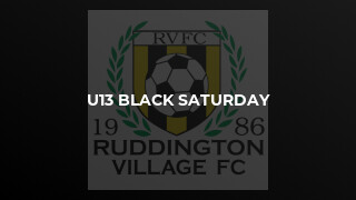 U13 Black Saturday