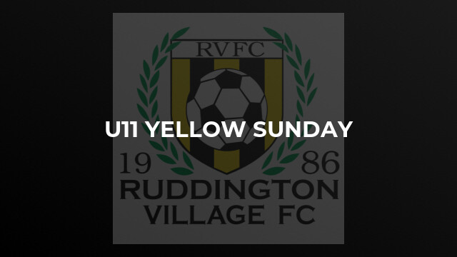 U11 Yellow Sunday