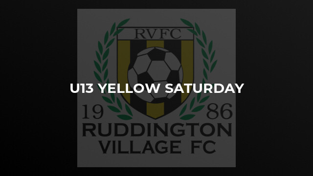 U13 Yellow Saturday
