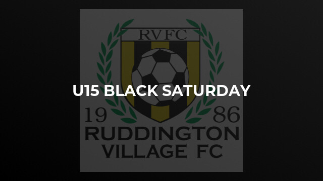 U15 Black Saturday