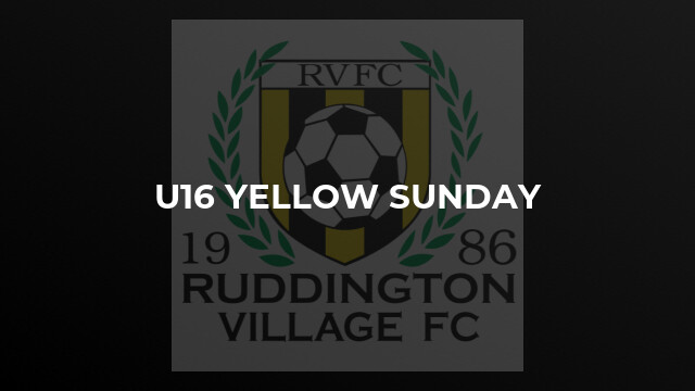 U16 Yellow Sunday