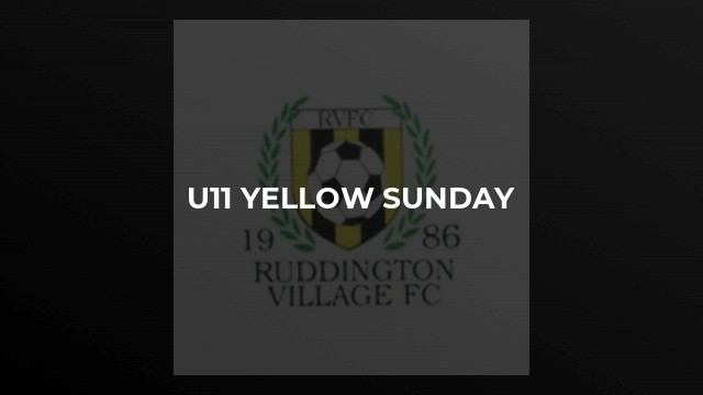 U11 Yellow Sunday