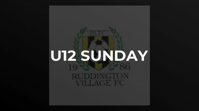 U12 Sunday