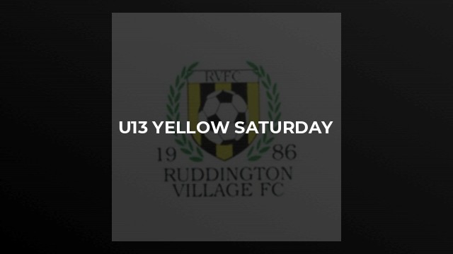 U13 Yellow Saturday