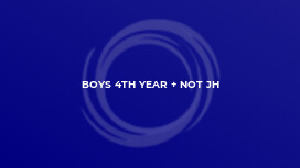 Boys 4th Year + Not JH
