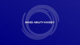 Mixed Ability Hockey