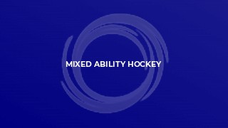 Mixed Ability Hockey