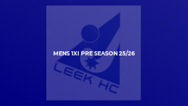 Mens 1XI Pre Season 25/26