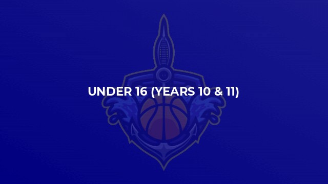 Under 16 (Years 10 & 11)
