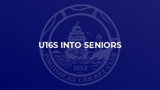 U16s into Seniors
