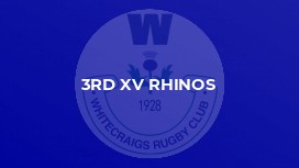 3rd XV Rhinos