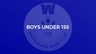 Boys Under 15s