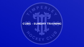Cubs - Sunday Training
