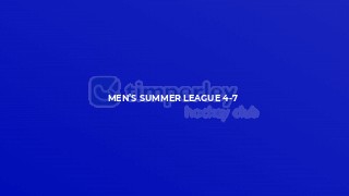 Men’s Summer League 4-7