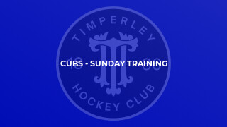 Cubs - Sunday Training