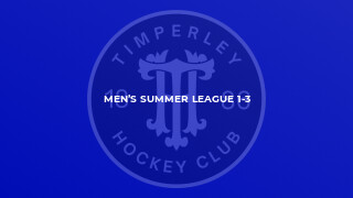 Men’s Summer League 1-3