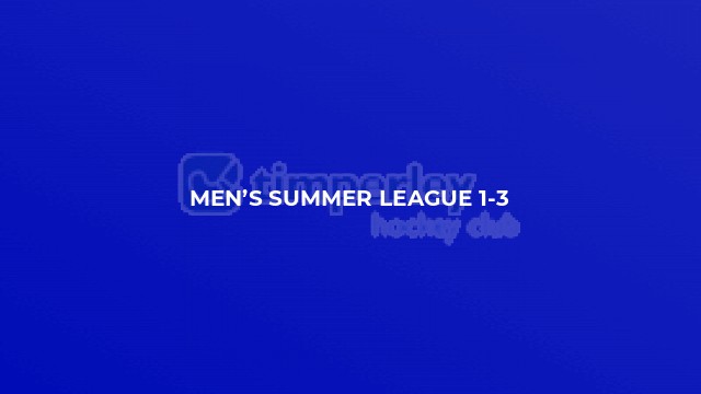 Men’s Summer League 1-3