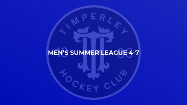 Men’s Summer League 4-7