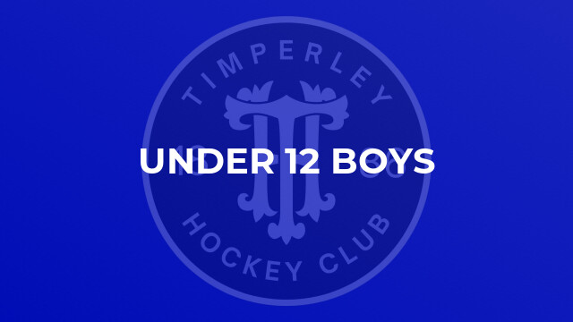 Under 12 BOYS