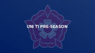 u16 T1 Pre-season