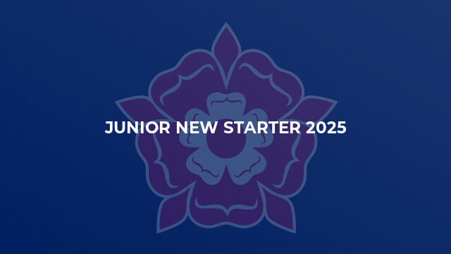 Junior New Starter 2025