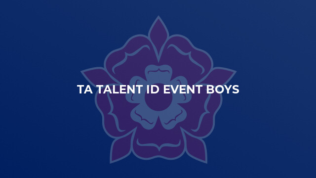 TA Talent ID Event Boys