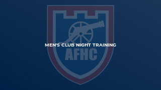 Men's Club Night Training