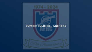 Junior Summer - Age 10-14