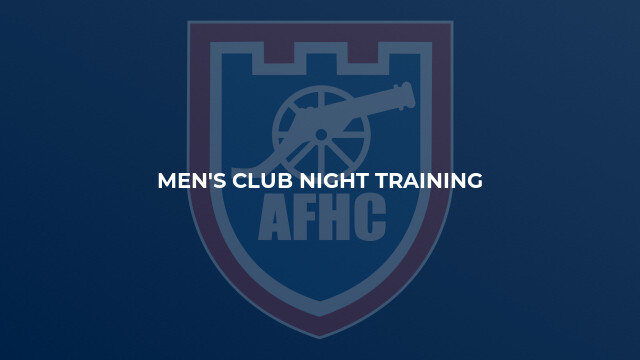 Men's Club Night Training