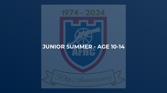 Junior Summer - Age 10-14