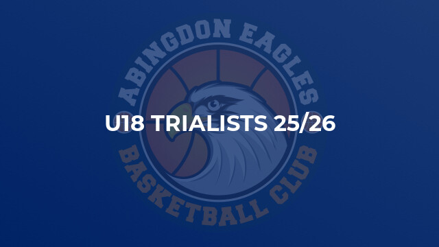 U18 Trialists 25/26