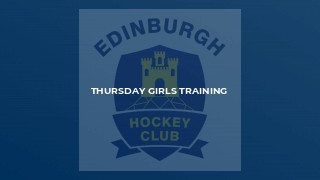 Thursday Girls training