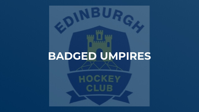 Badged Umpires