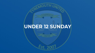 Under 12 Sunday