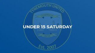 Under 15 Saturday