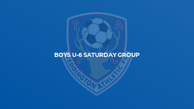 Boys U-6 Saturday Group